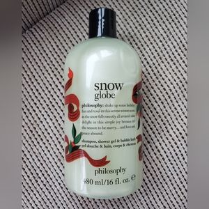 Philosophy snow globe shampoo, shower gel, and body wash